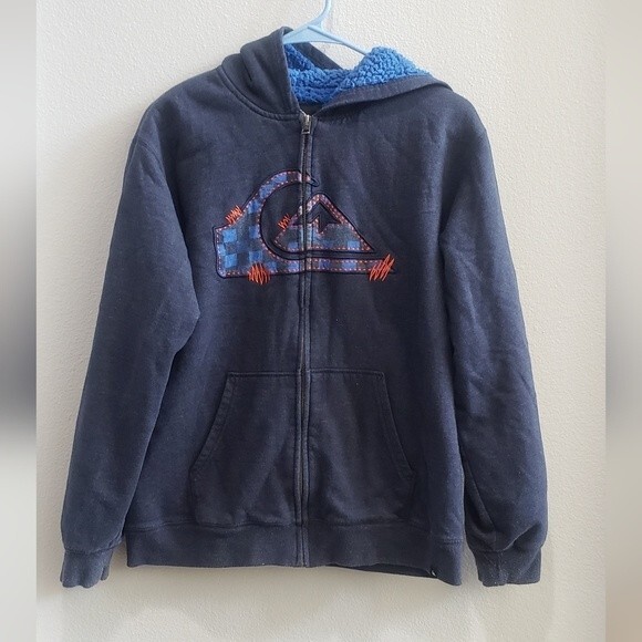 Boys Quick Silver zip up jacket size - Picture 1 of 4